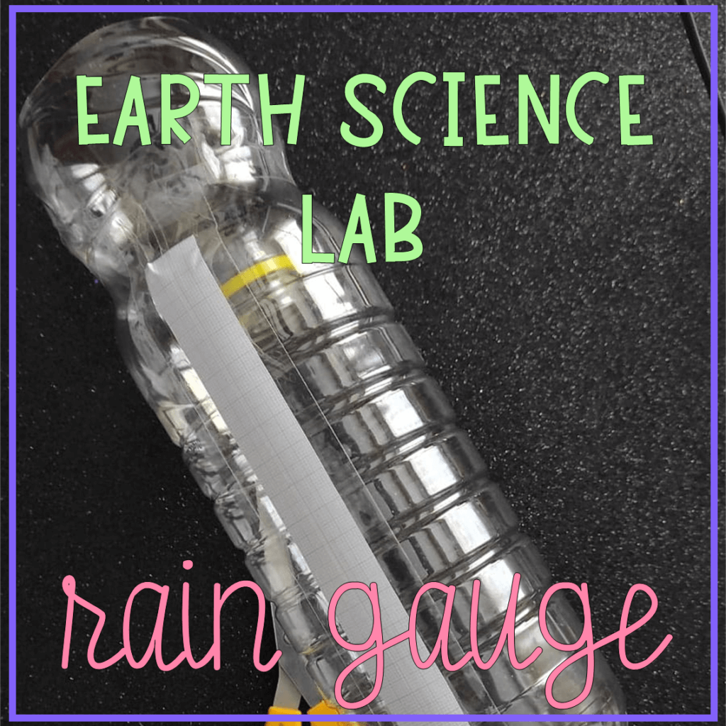 Earth science STEM project/ lab: making a rain gauge instructions