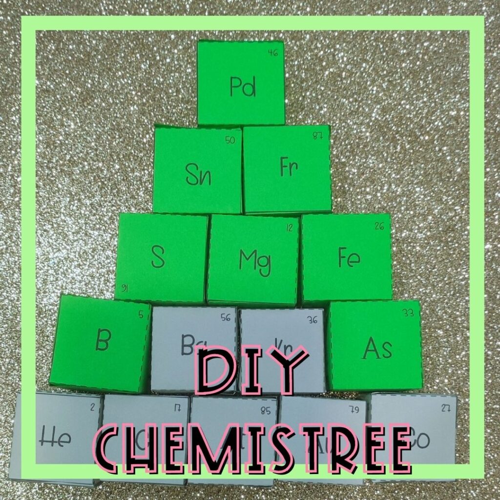 DIY chemistree for chemistry classroom