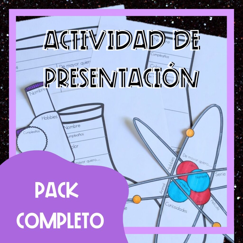 Pack de actividades de presentación