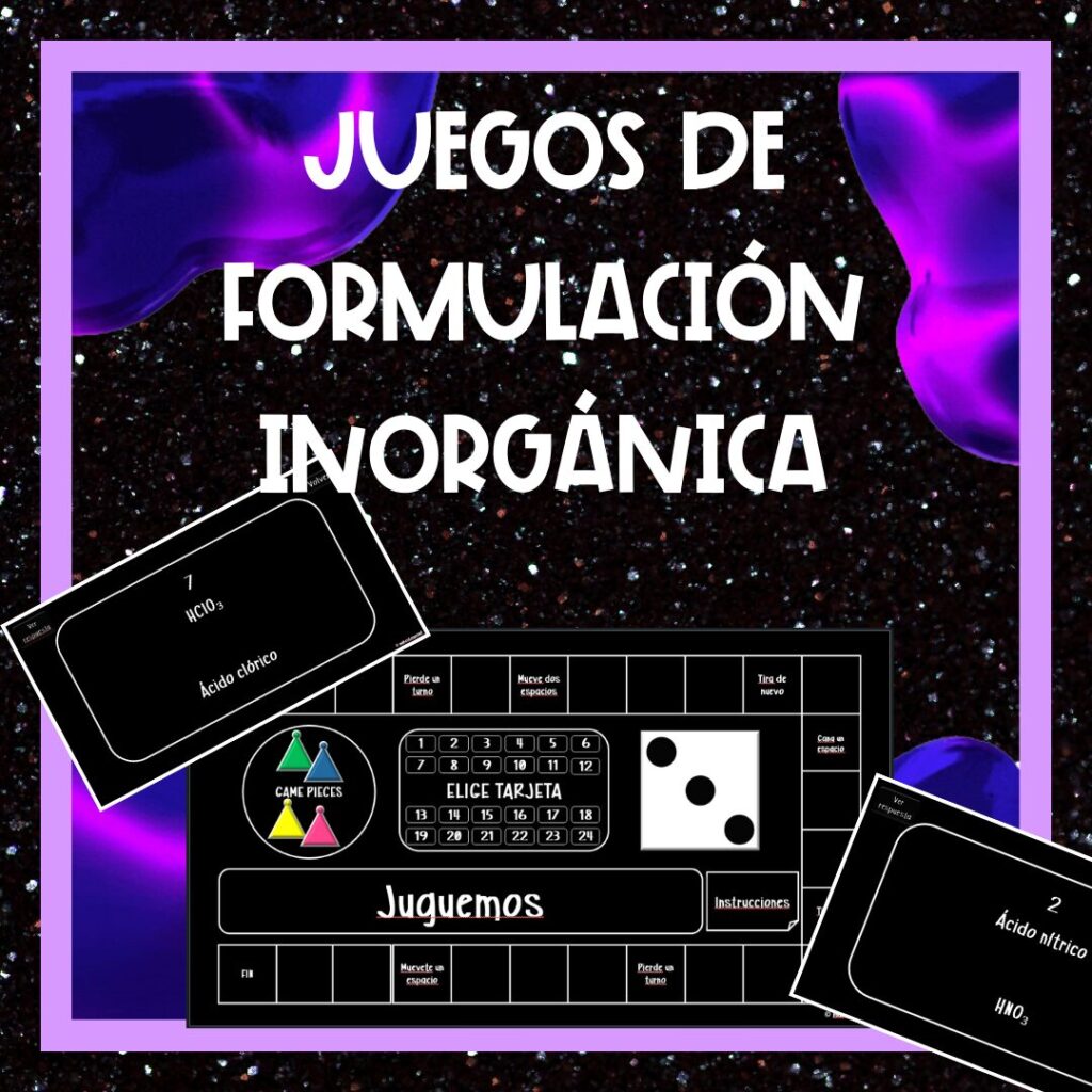 Si quieres juegos de formulación inorgánica para tu aula, éste es tu post